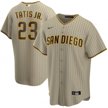 San Diego Padres Alternate Replica Player Jersey Tan 2023/24 Mens (Fernando Tatis Jr. #23)