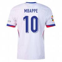 France Soccer Jersey Replica Away Euro Player Version 2024 Mens (MBAPPE #10)