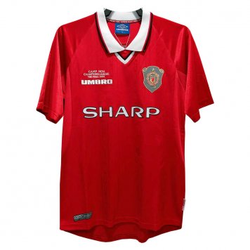 1999/2000 Manchester United Retro Soccer Jersey Home Replica Mens