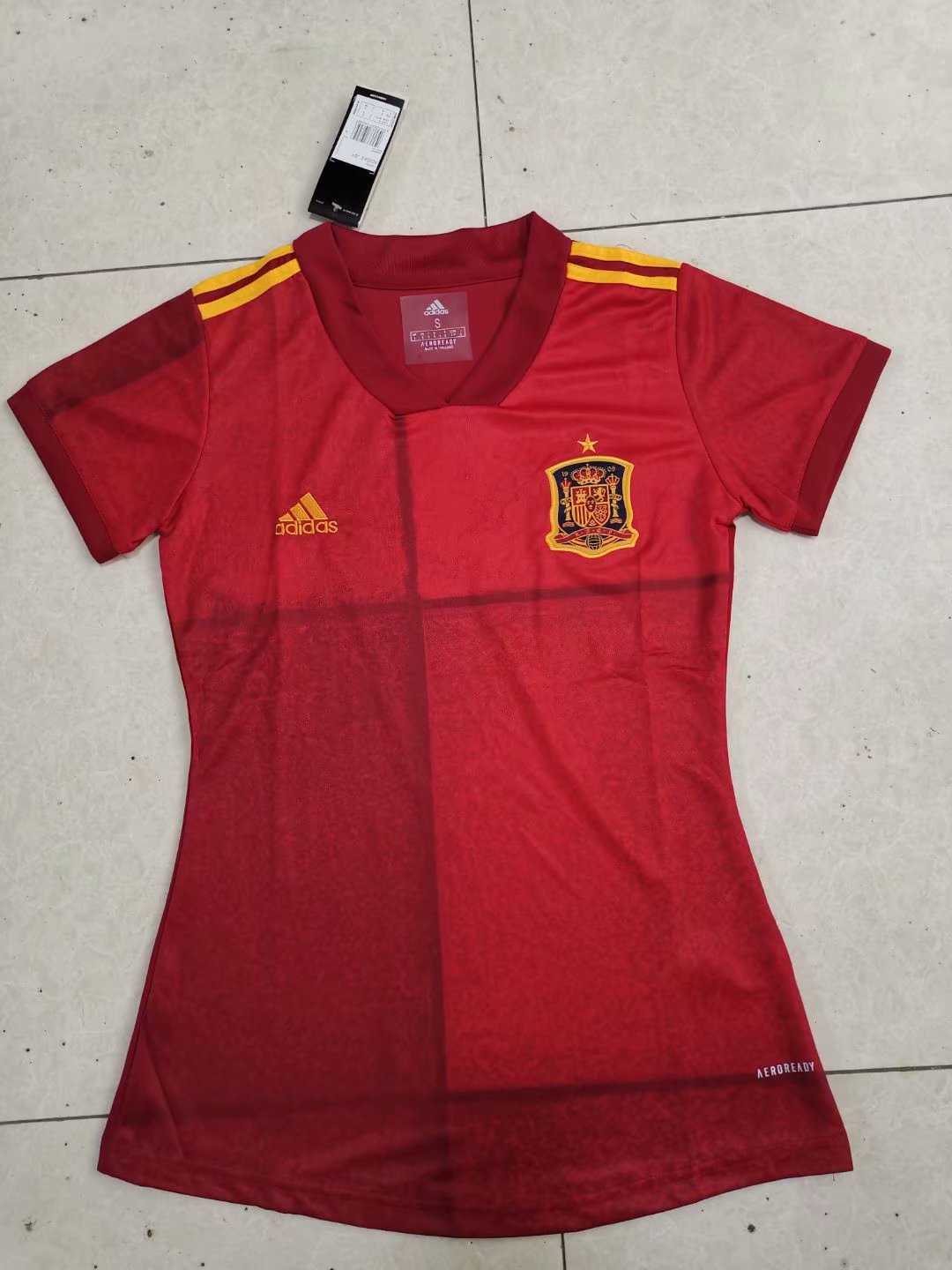2019/20 Spain National Team Home Womens Soccer Jersey Replica 
