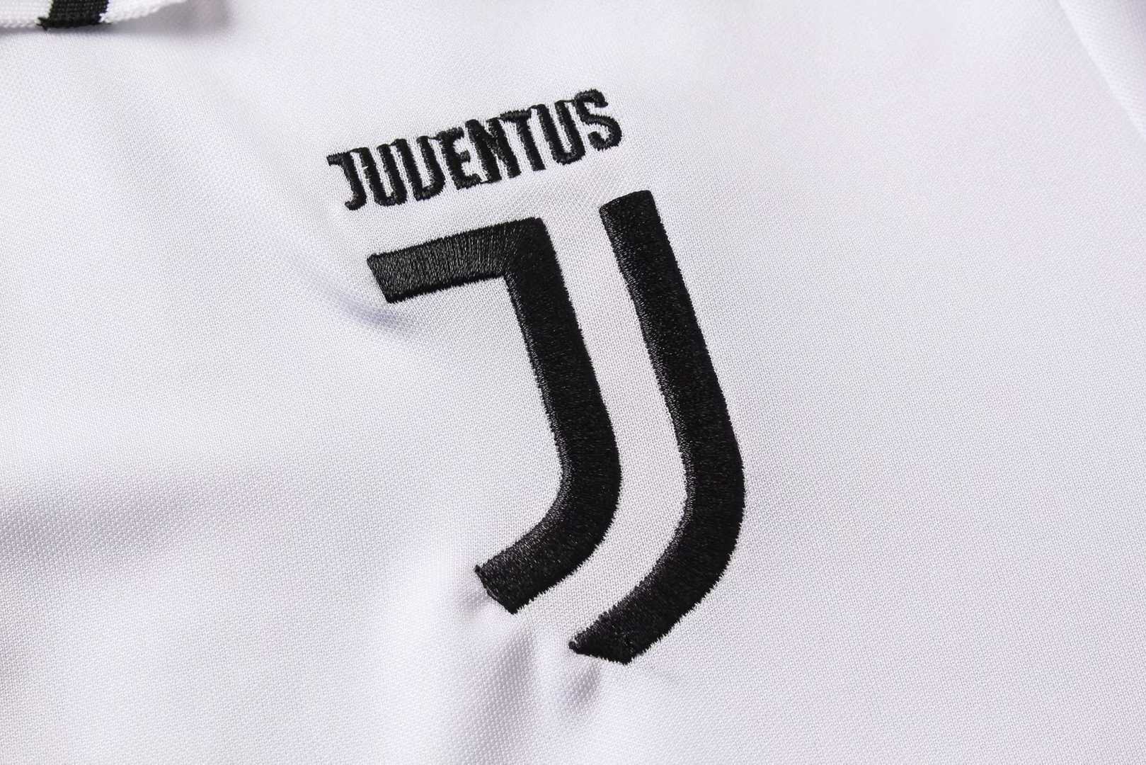 2019/20 Juventus White&Black Mens Soccer Polo Jersey