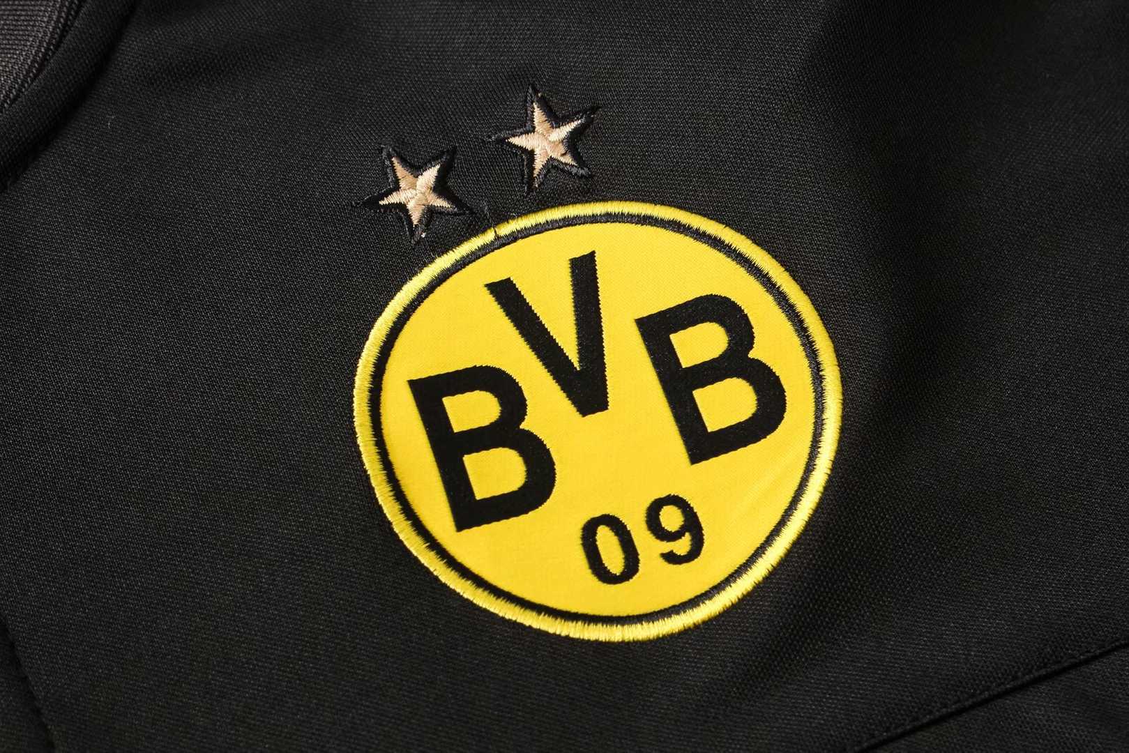 2019/20 Borussia Dortmund Black Mens Soccer Polo Jersey