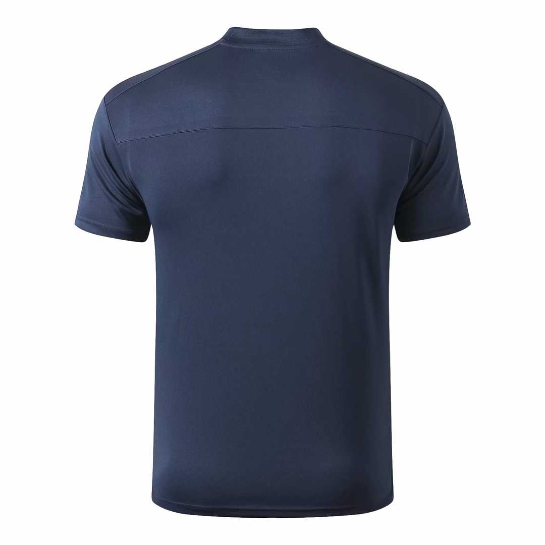 2019/20 Olympique Marseille Navy Mens Soccer Polo Jersey