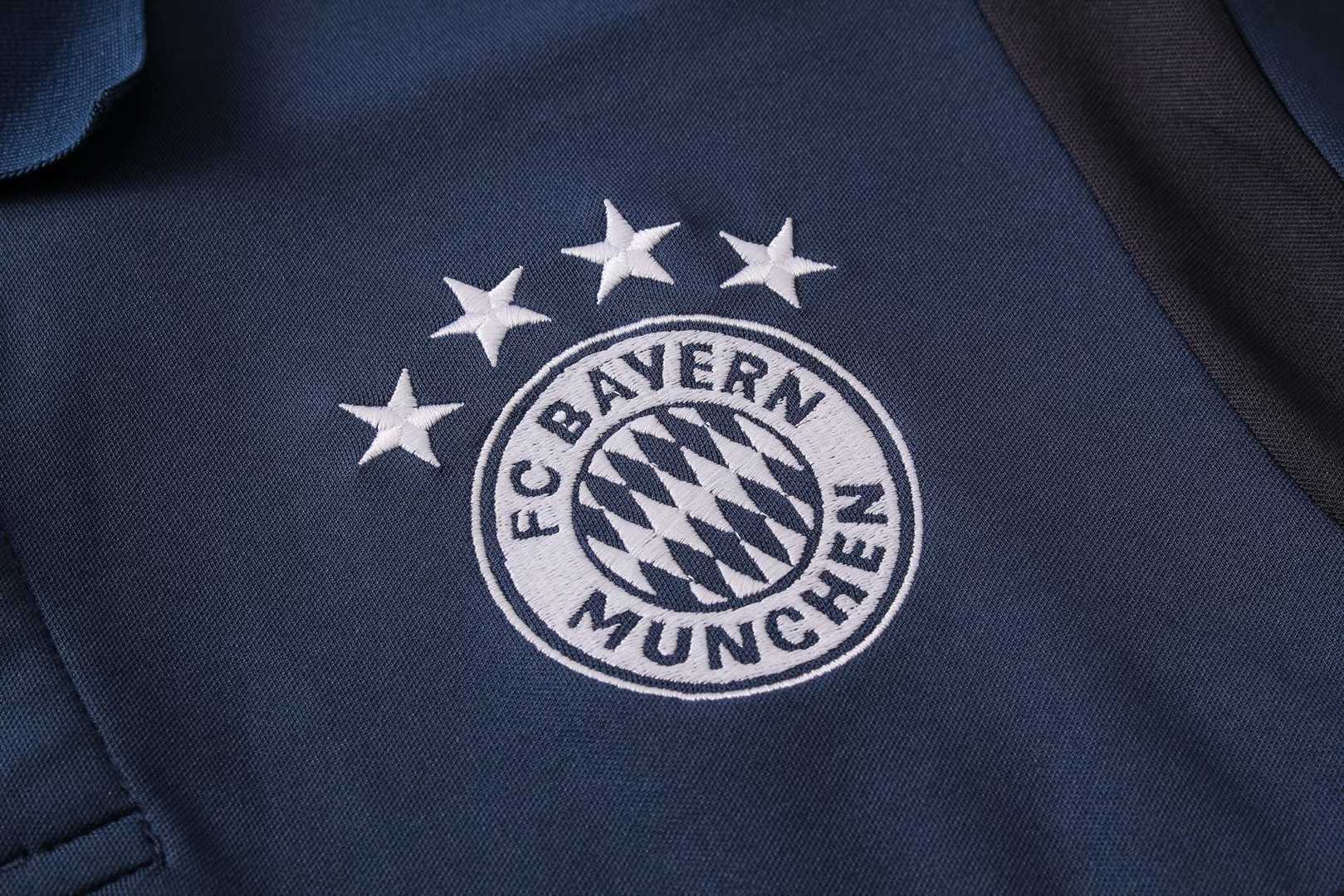 2019/20 Bayern Munich Royal Blue Mens Soccer Polo Jersey