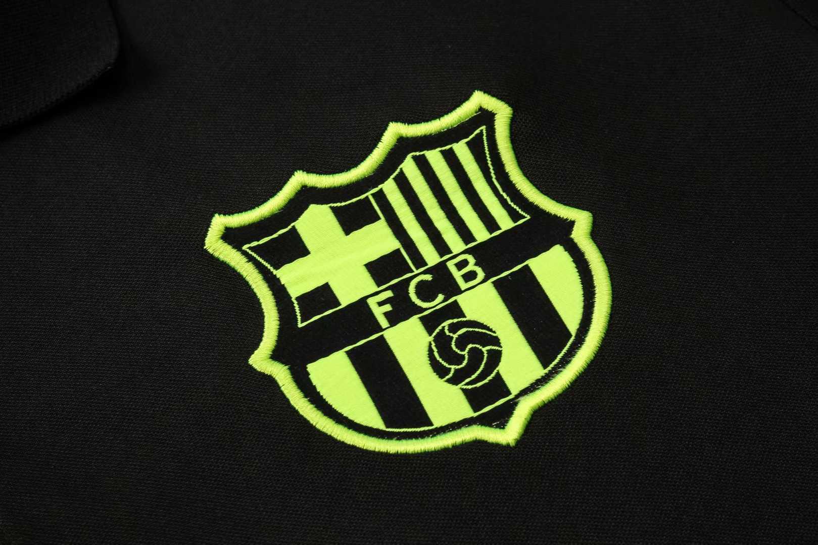 2019/20 Barcelona Black Mens Soccer Polo Jersey