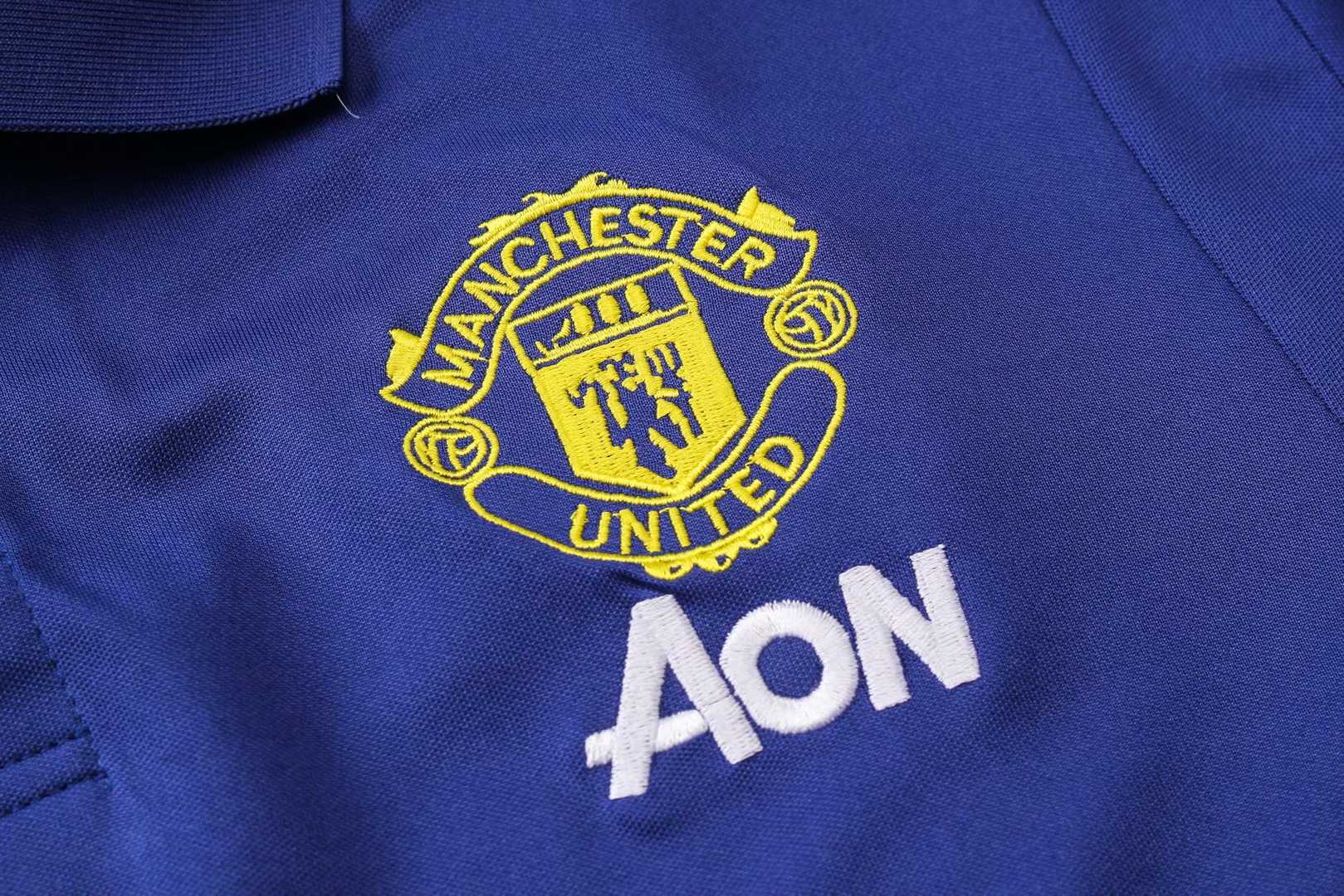 2019/20 Manchester United Blue Mens Soccer Polo Jersey