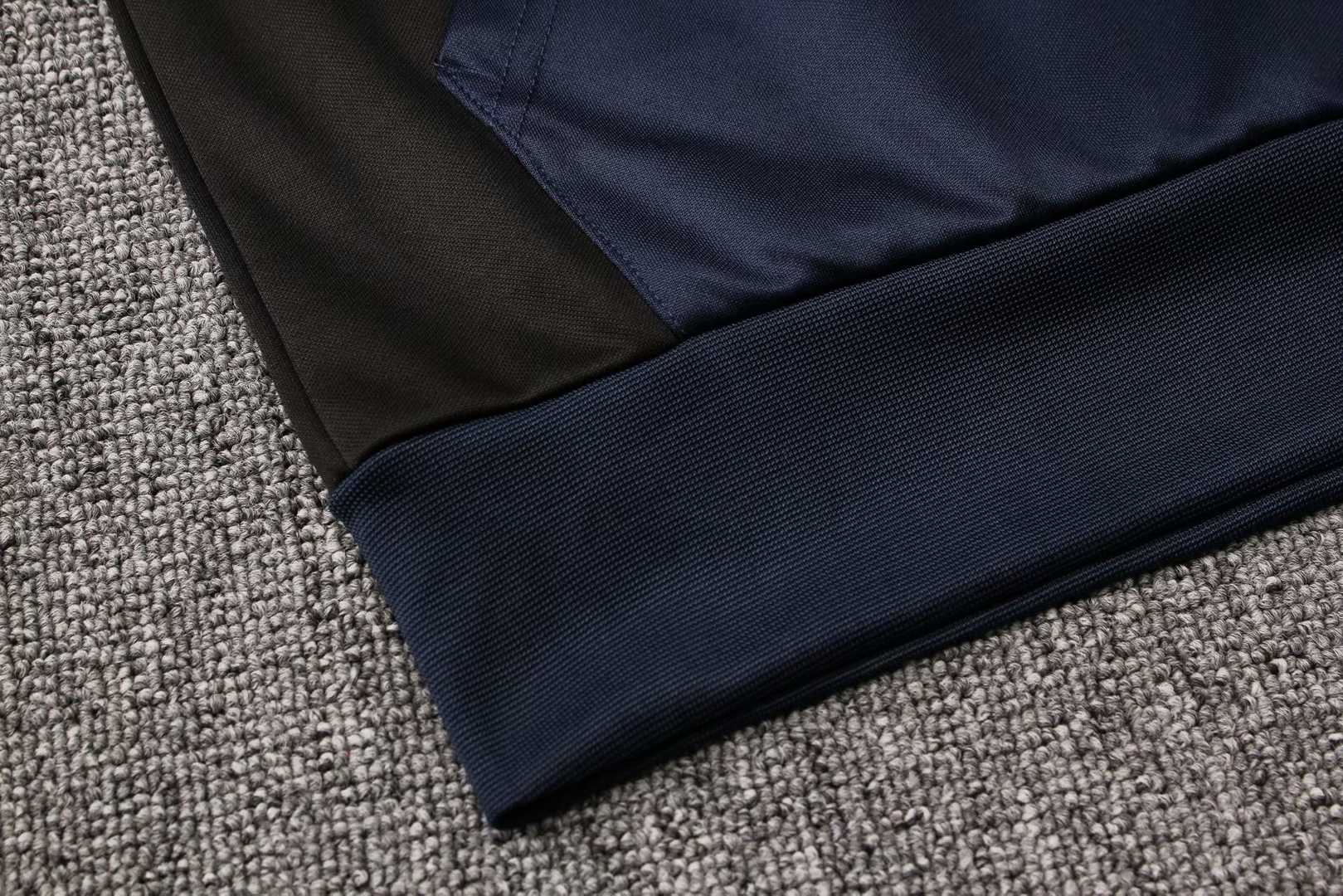 2019/20 PSG Hoodie Black Mens Soccer Training Suit(SweatJersey + Pants)