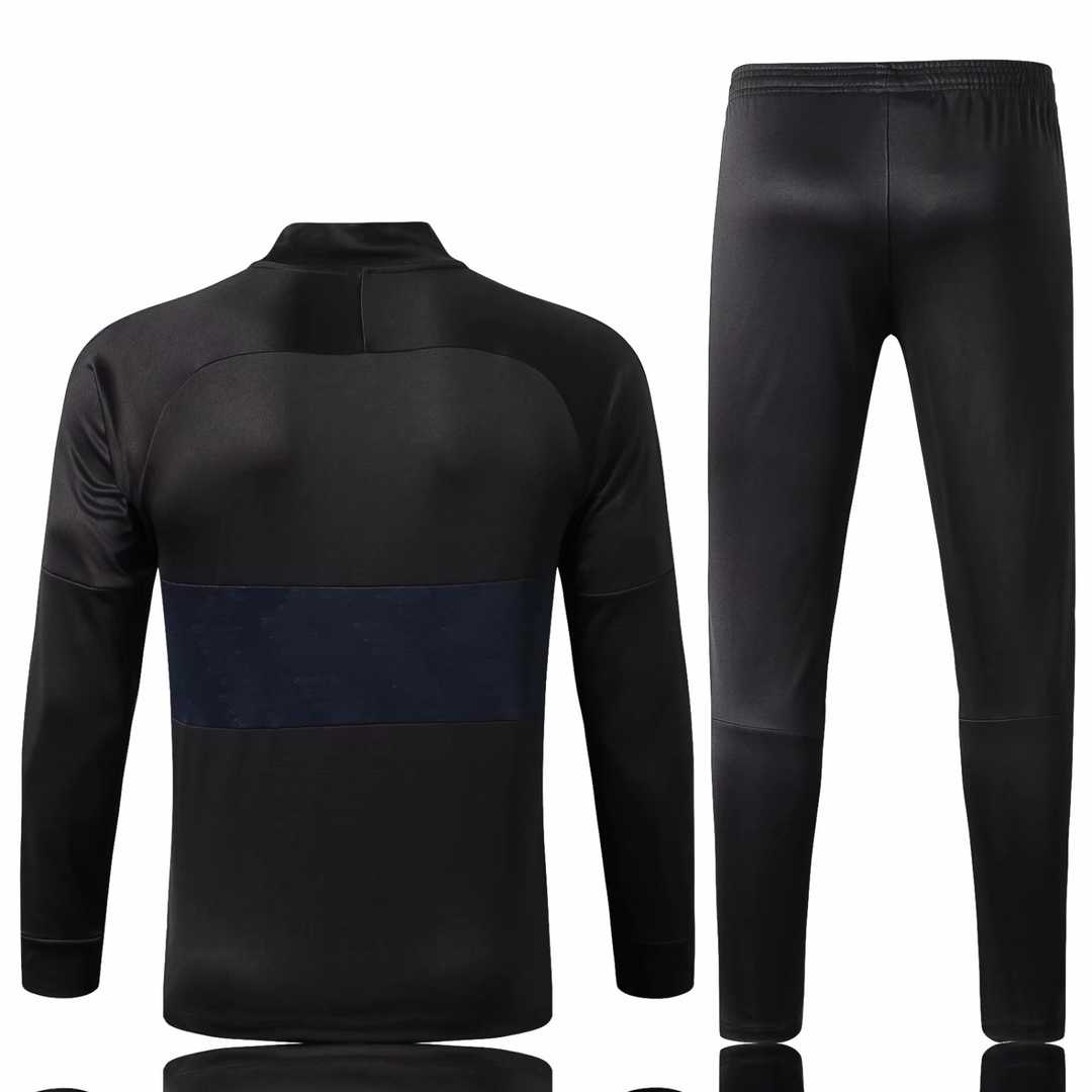 2019/20 PSG Black Mens Soccer Training Suit(Jacket + Pants)