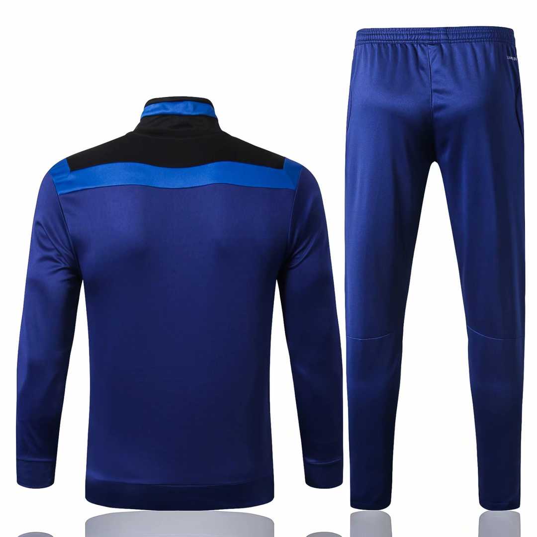 2019/20 Olympique Lyonnais Blue Mens Soccer Training Suit(Jacket + Pants)