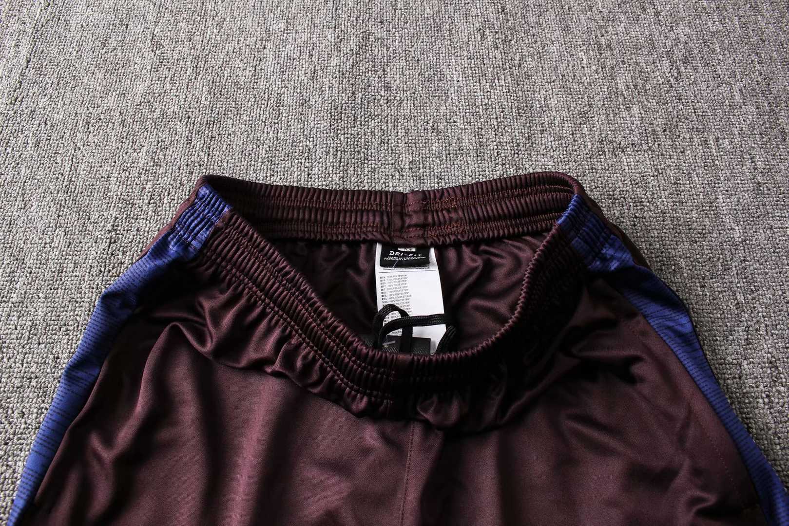 2019/20 Barcelona High Neck Purple Mens Soccer Training Suit(Jacket + Pants)