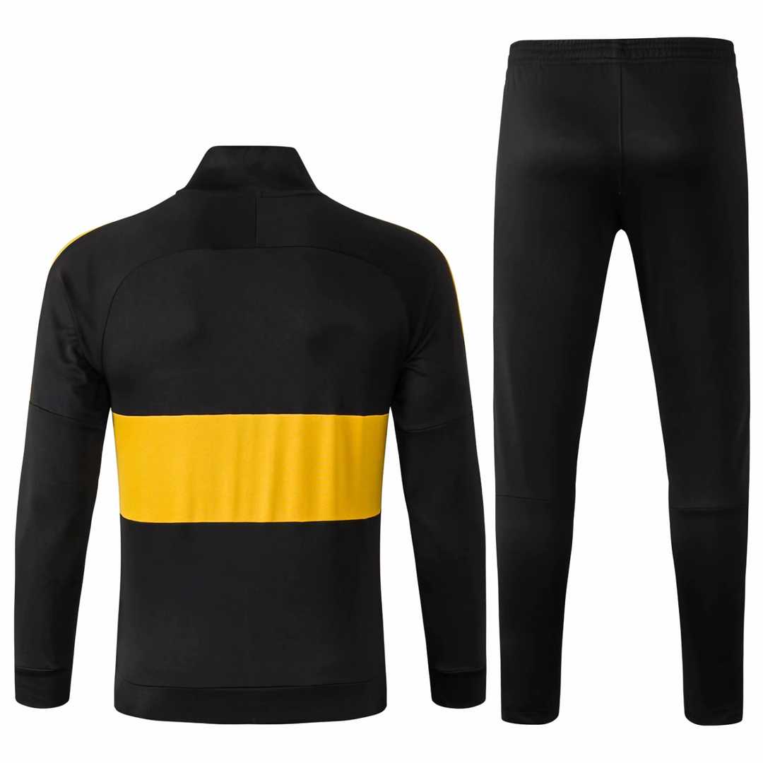 2019/20 Inter Milan Black Mens Soccer Training Suit(Jacket + Pants)