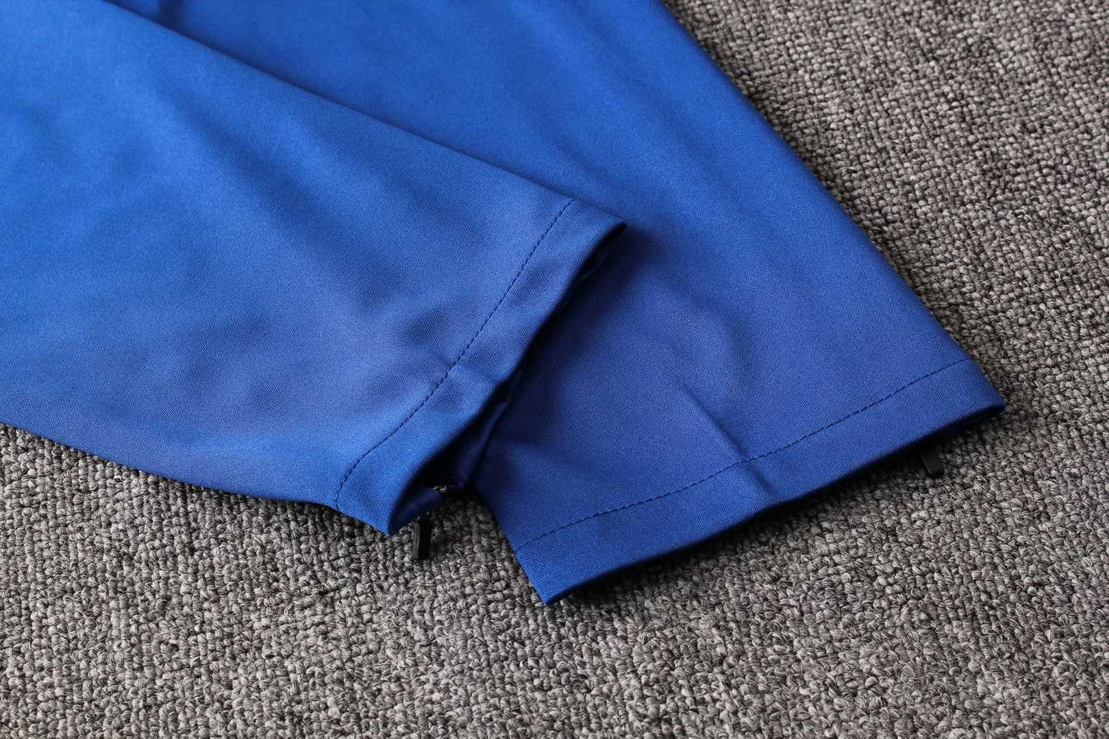 2019/20 Chelsea Blue/White Mens Soccer Training Suit(Jacket + Pants)