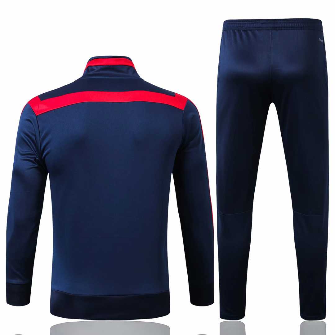 2019/20 Arsenal Navy Mens Soccer Training Suit(Jacket + Pants)