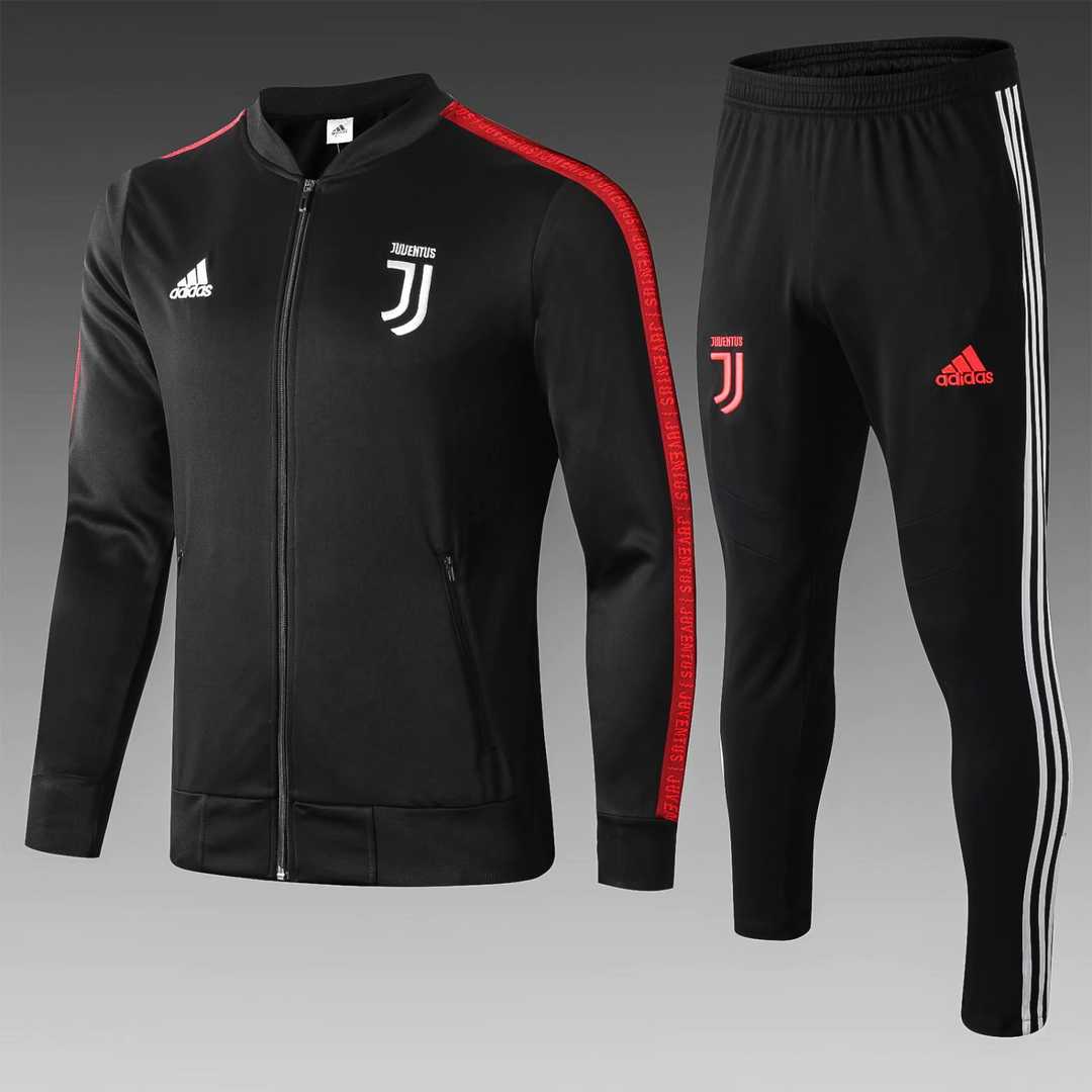 2019/20 Juventus Black Mens Soccer Training Suit(Jacket + Pants)
