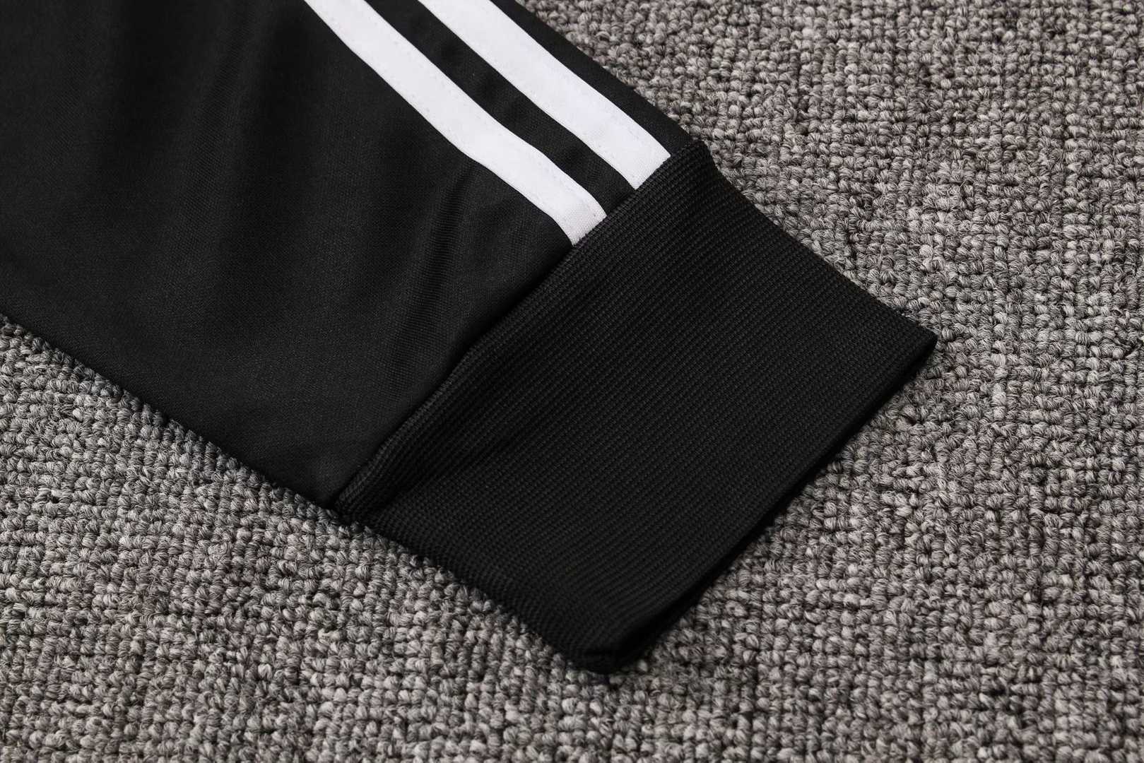2019/20 Olympique Lyonnais Black Mens Soccer Training Suit(Jacket + Pants)