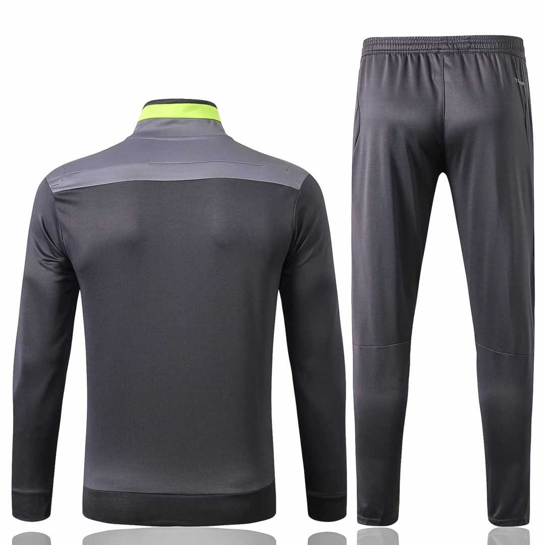 2019/20 Flamengo Light Grey Mens Soccer Training Suit(Jacket + Pants)