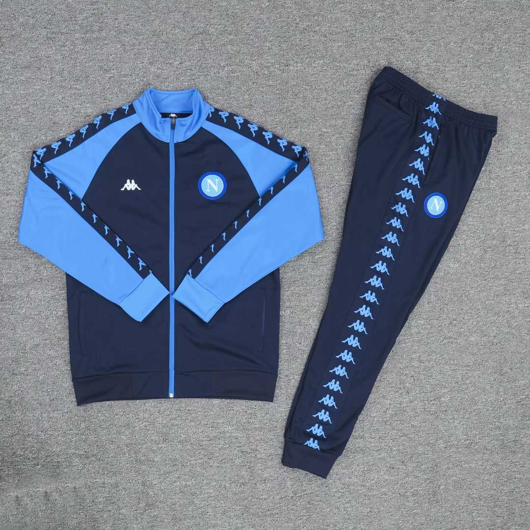 2019/20 Napoli Blue Mens Soccer Training Suit(Jacket + Pants)
