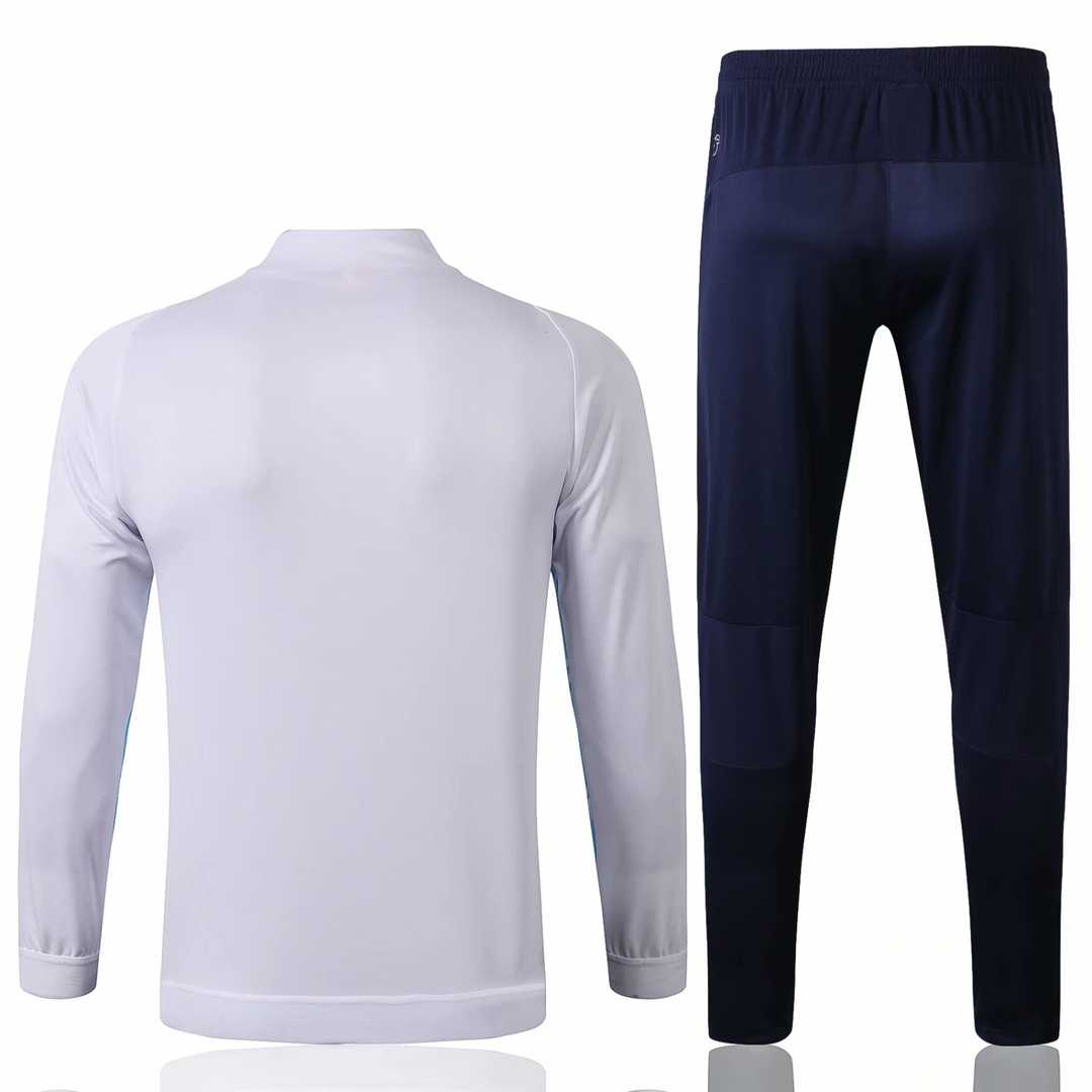 2019/20 Olympique Marseille Blue Mens Soccer Training Suit(Jacket + Pants)