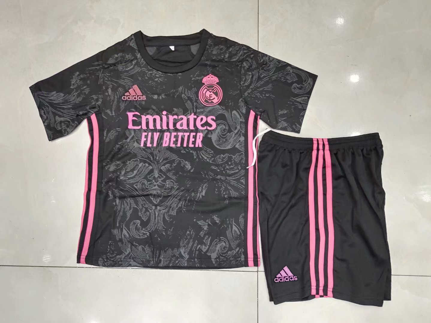 2020/21 Real Madrid Third Kids Soccer Kit (Jersey + Shorts)