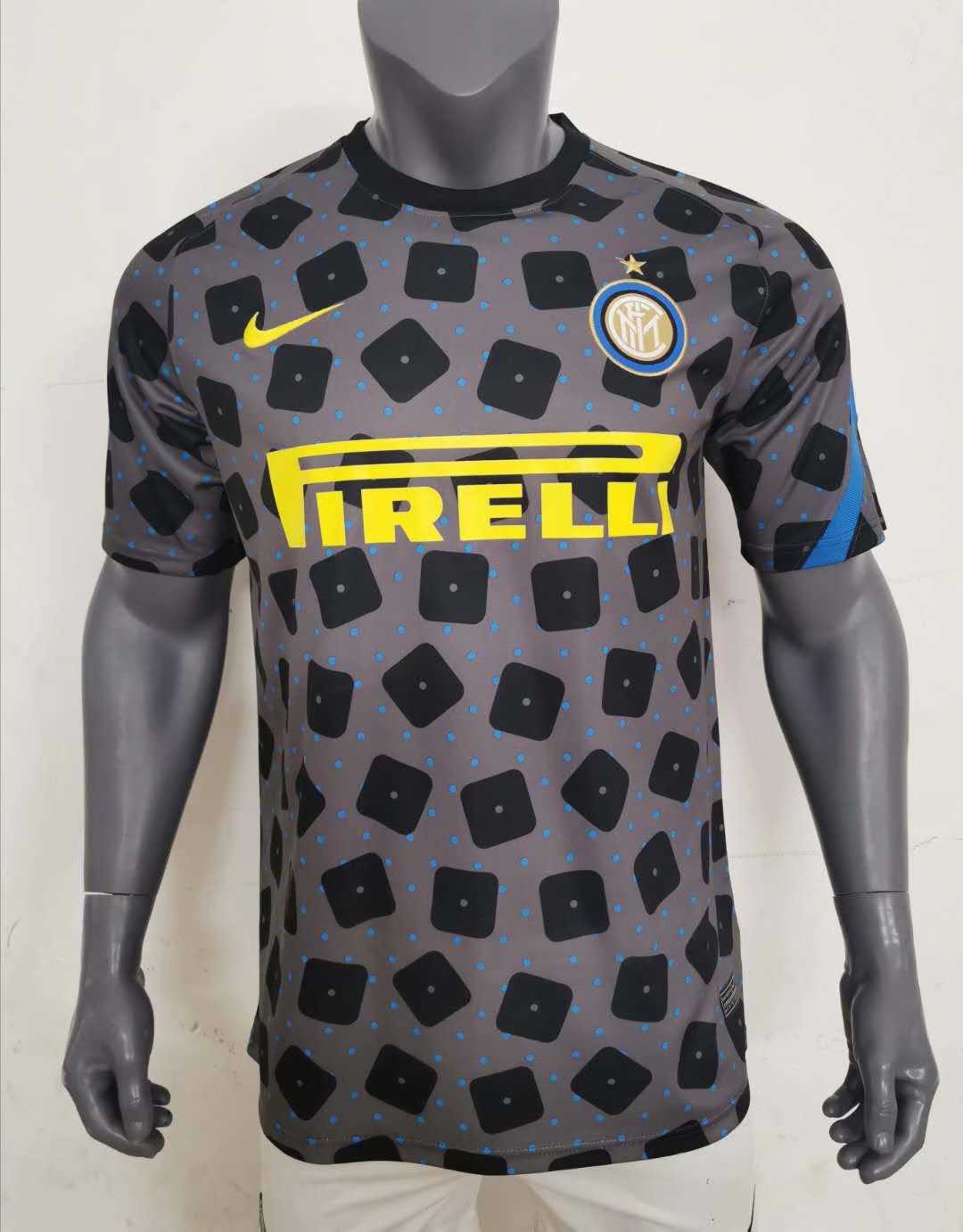 2020/21 Inter Milan Grey Mens Soccer Traning Jersey