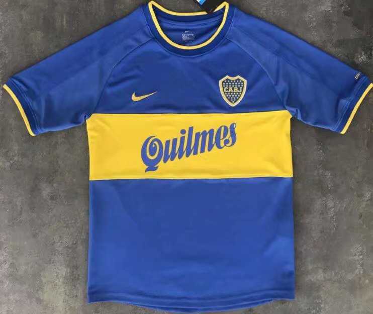 2000 Boca Juniors Retro Home Mens Soccer Jersey Replica 