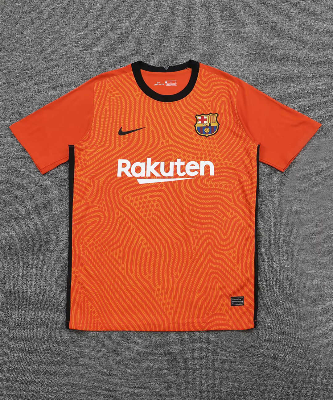 2020/21 Barcelona Goalkeeper Orange Mens Soccer Jersey Replica  