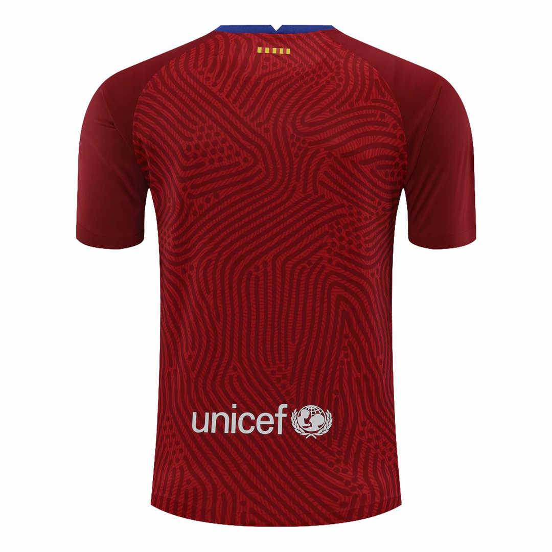 2020/21 Barcelona Goalkeeper Red Mens Soccer Jersey Replica  