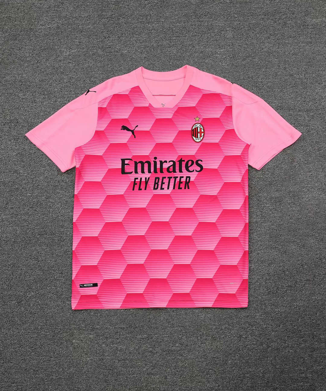 2020/21 AC Milan Goalkeeper Pink Mens Soccer Jersey Replica  