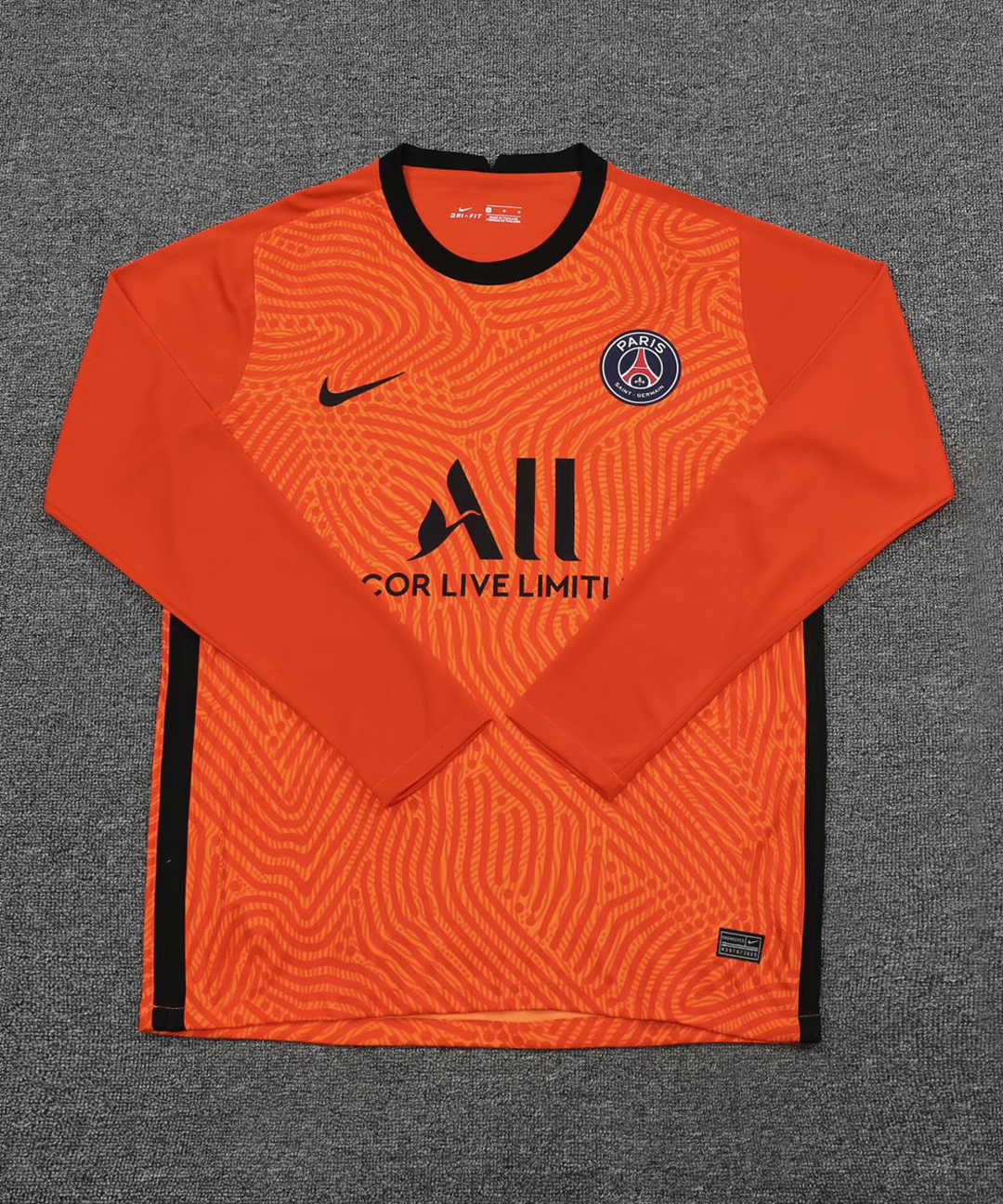 2020/21 PSG Goalkeeper Orange Long Sleeve Mens Soccer Jersey Replica  