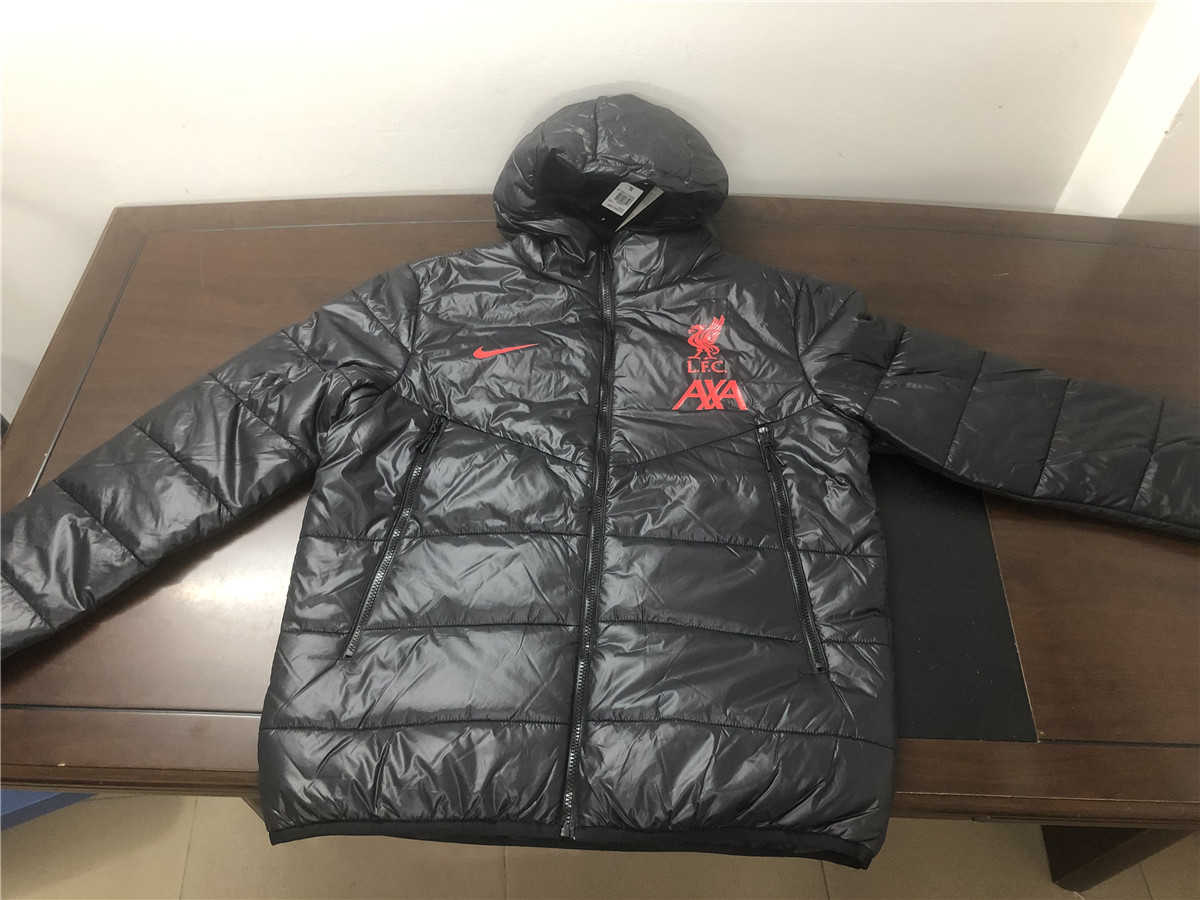 2020/21 Liverpool Black Mens Soccer Winter Jacket 