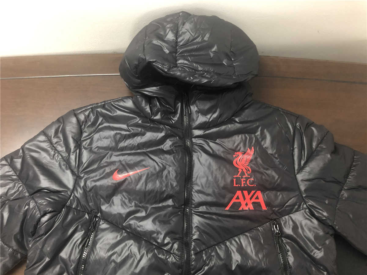 2020/21 Liverpool Black Mens Soccer Winter Jacket 