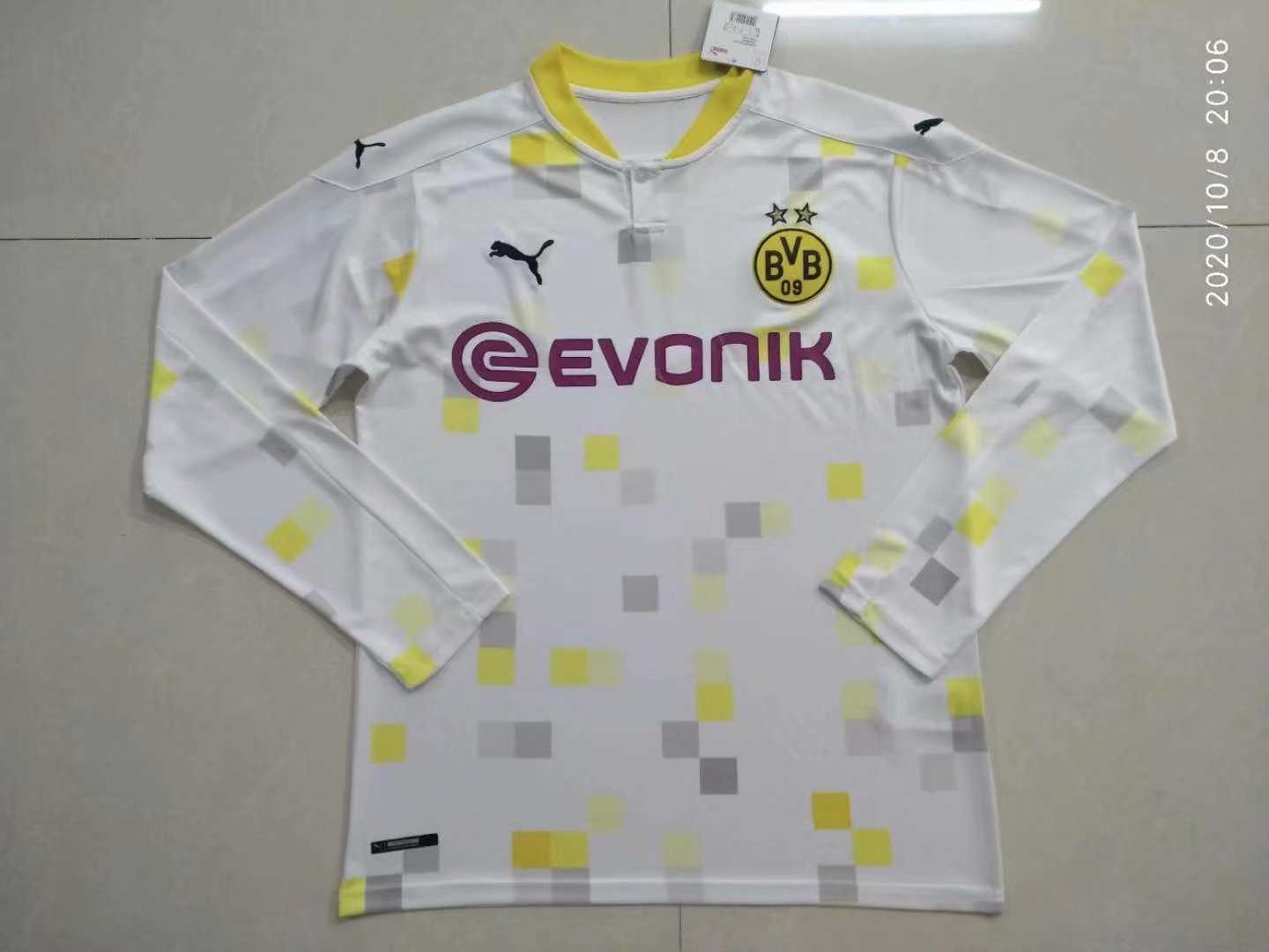 2020/21 Borussia Dortmund Third Mens LS Soccer Jersey Replica  