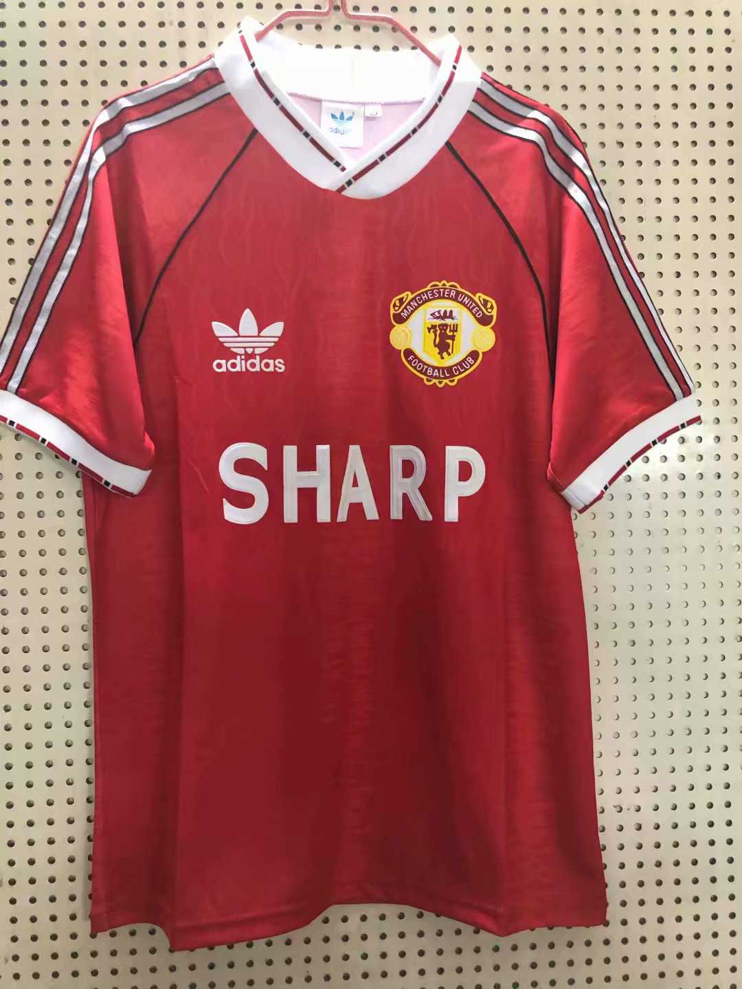 90/92 Manchester United Retro Home Mens Soccer Jersey Replica 