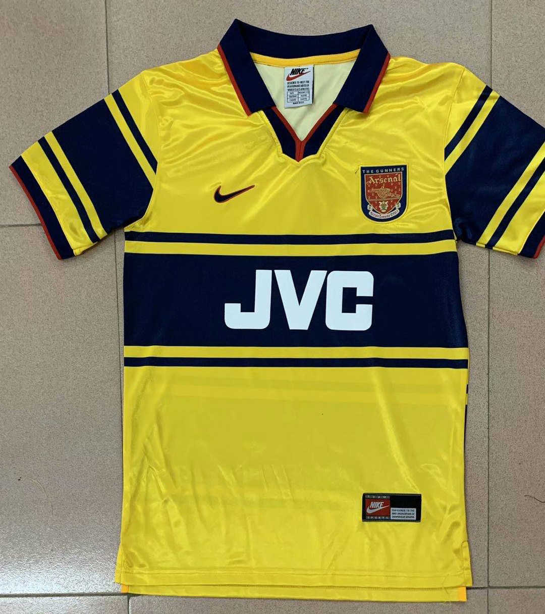 1997 Arsenal Retro Away Mens Soccer Jersey Replica 