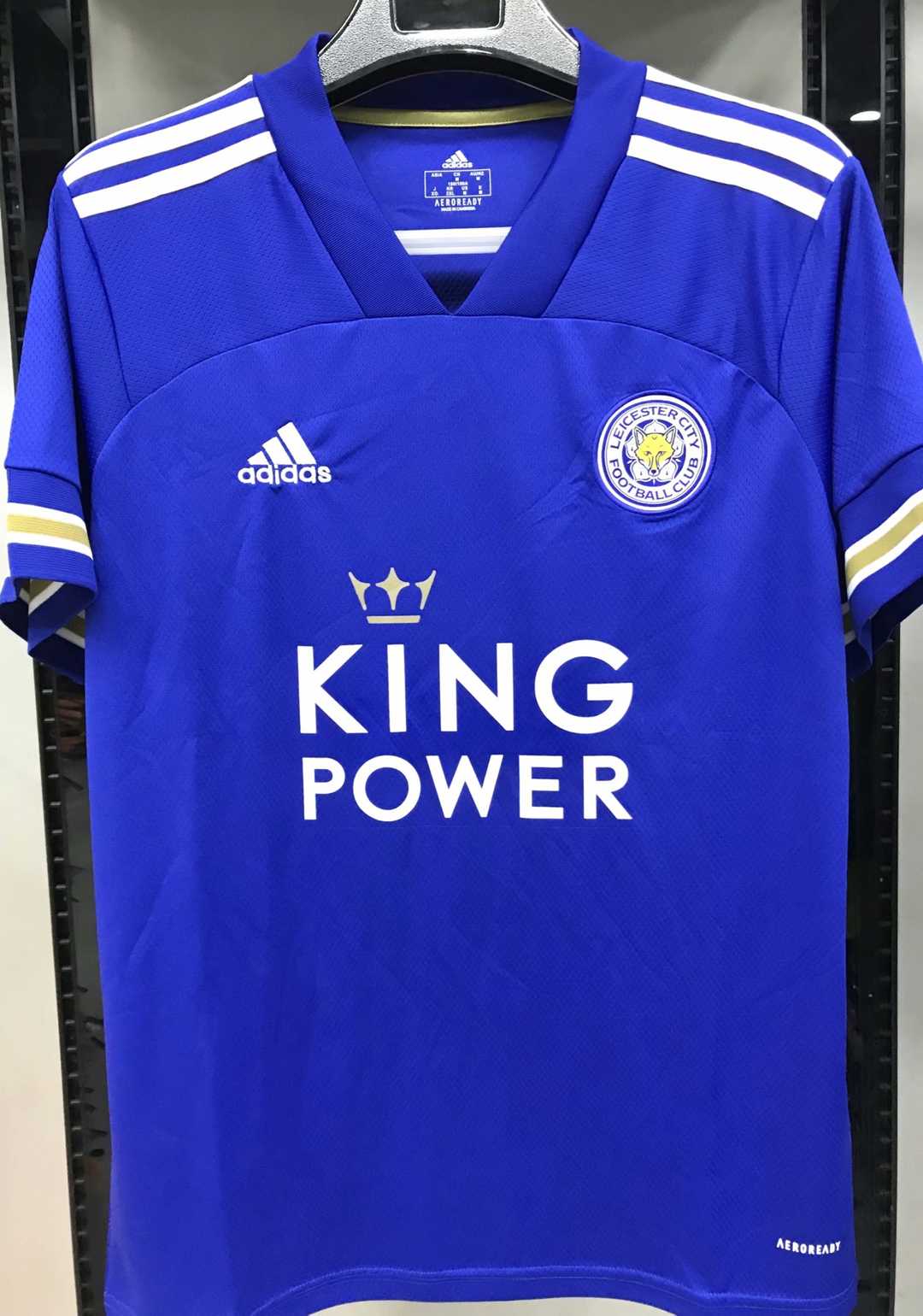 2020/21 Leicester City Home Blue Mens Soccer Jersey Replica 