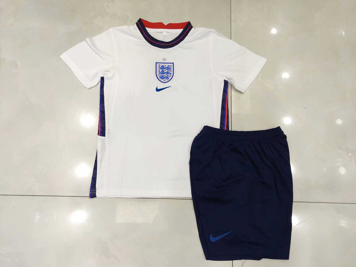 2020 England Home Kids Soccer Kit(Jersey+Shorts)