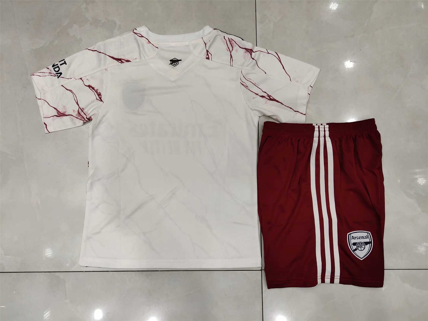 2020/21 Arsenal Away Kids Soccer Kit(Jersey+Shorts)