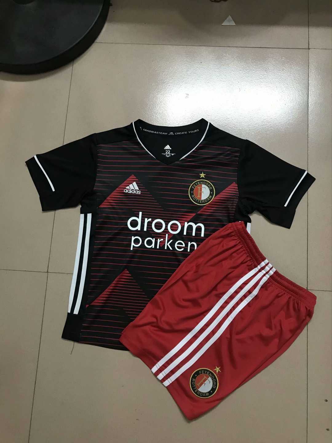 2020/21 Feyenoord Rotterdam Away Kids Soccer Kit(Jersey+Shorts)