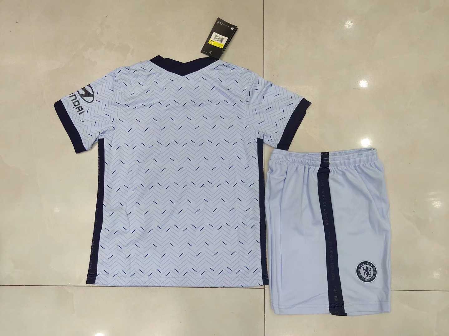 2020/21 Chelsea Away Kids Soccer Kit(Jersey+Shorts)