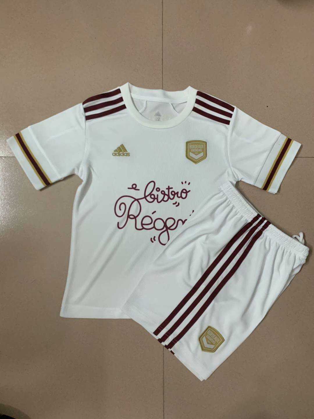 2020/21 Girondins Bordeaux Away Kids Soccer Kit(Jersey+Shorts)