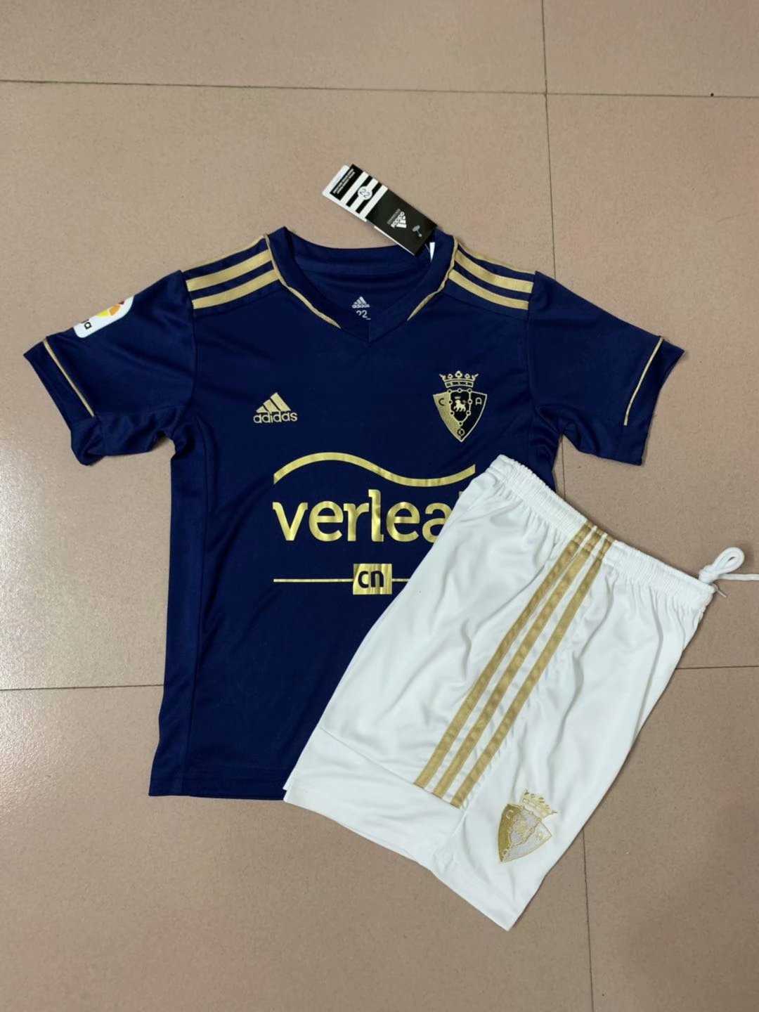 2020/21 Atletico Osasuna Away Kids Soccer Kit(Jersey+Shorts)