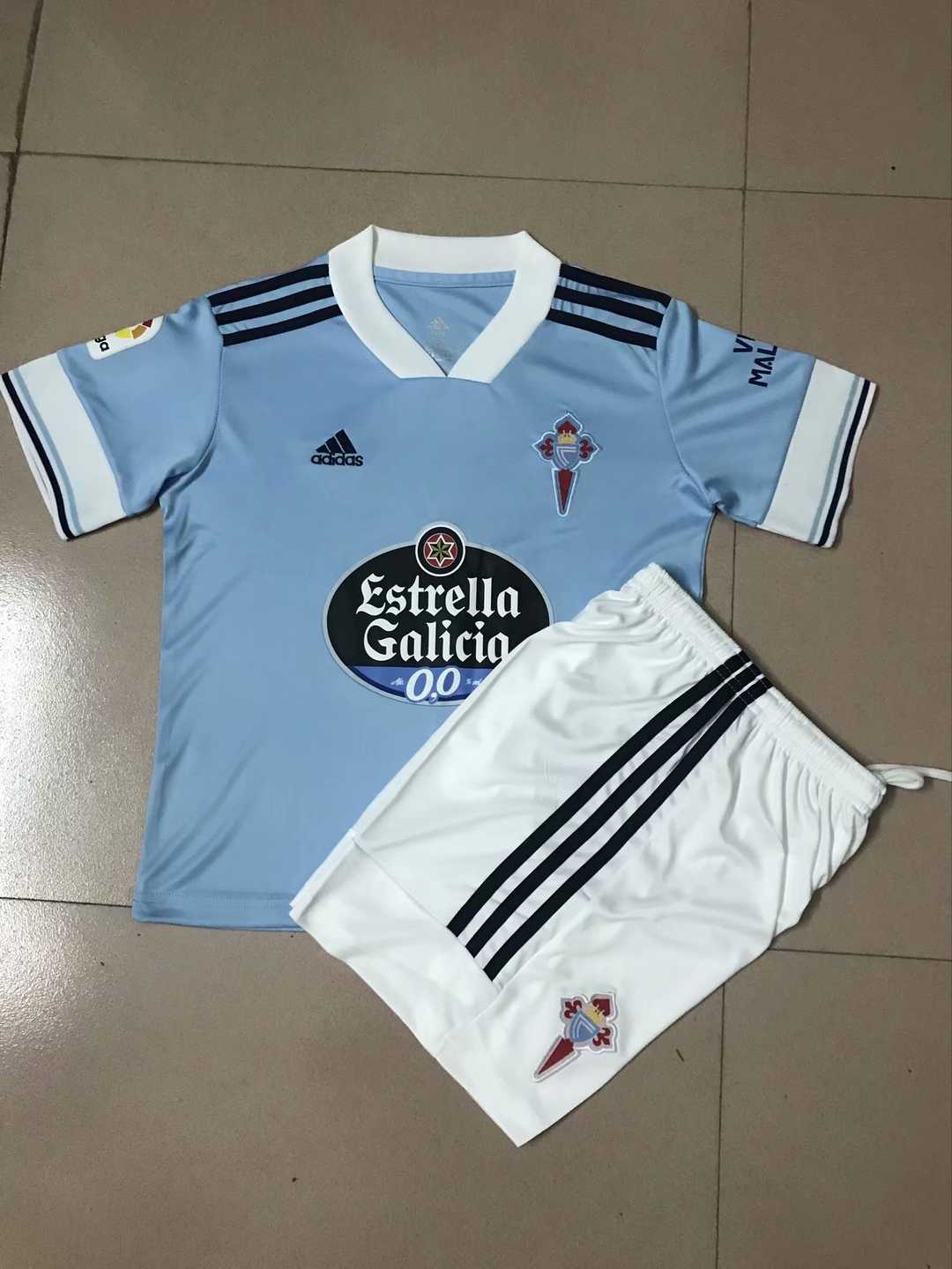 2020/21 Celta de Vigo Home Kids Soccer Kit(Jersey+Shorts)