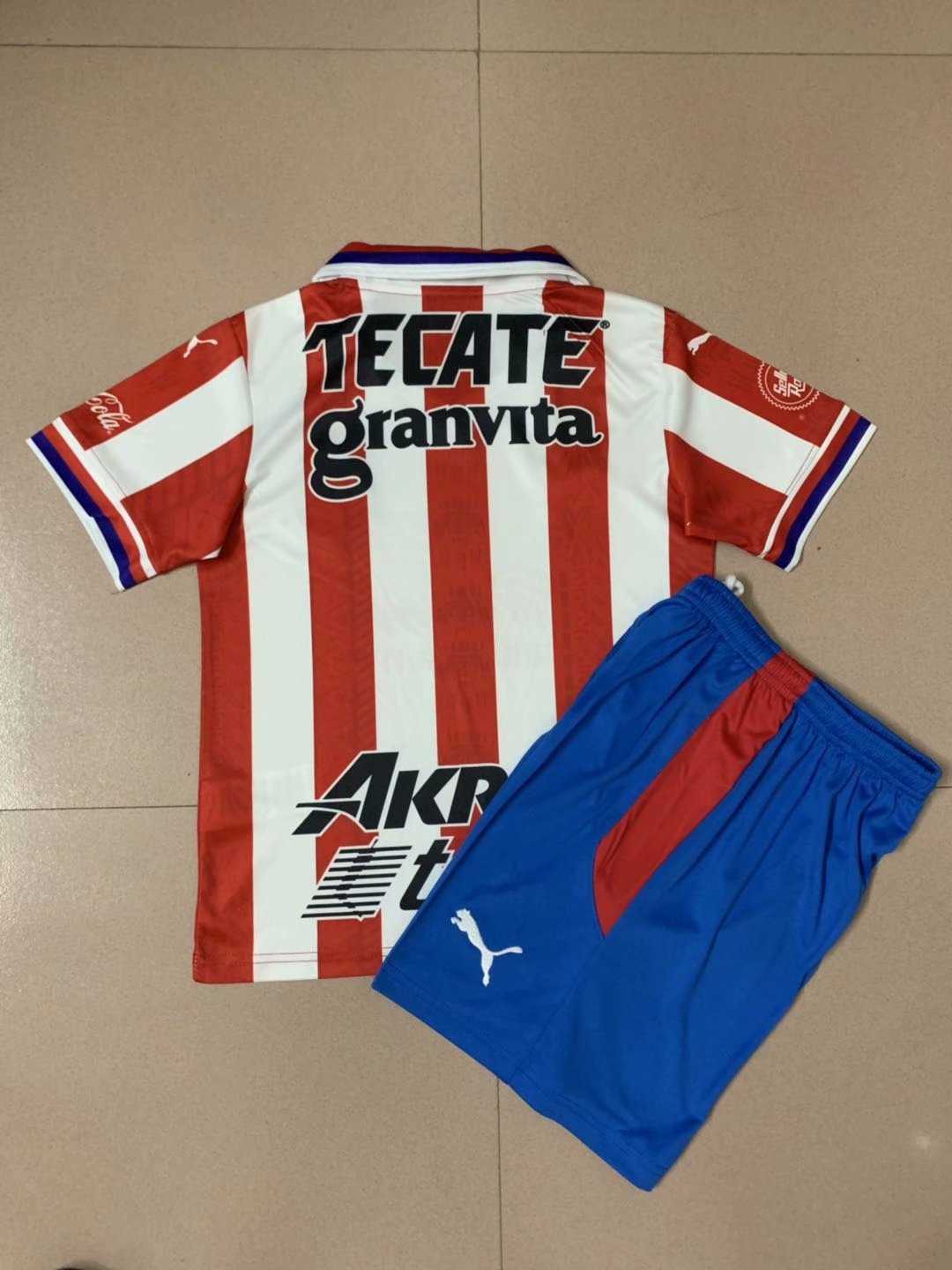 2020/21 Chivas Home Kids Soccer Kit(Jersey+Shorts)