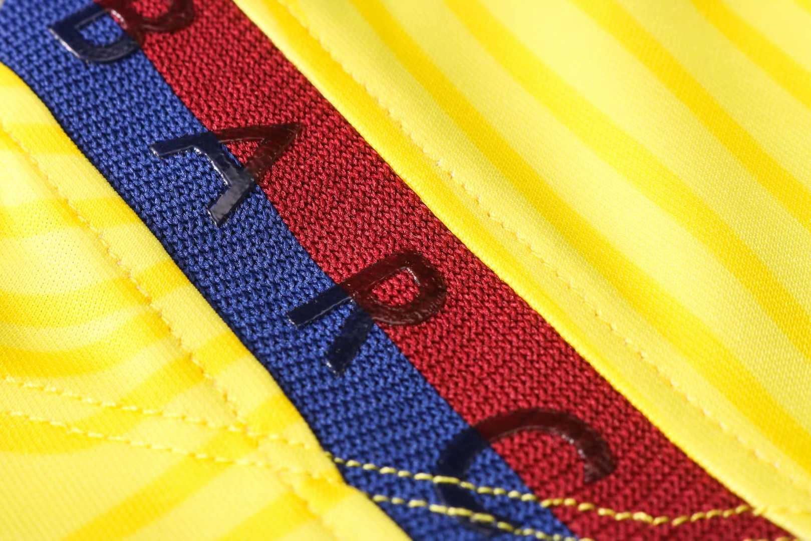2020/21 Barcelona Yellow Mens Soccer Polo Jersey