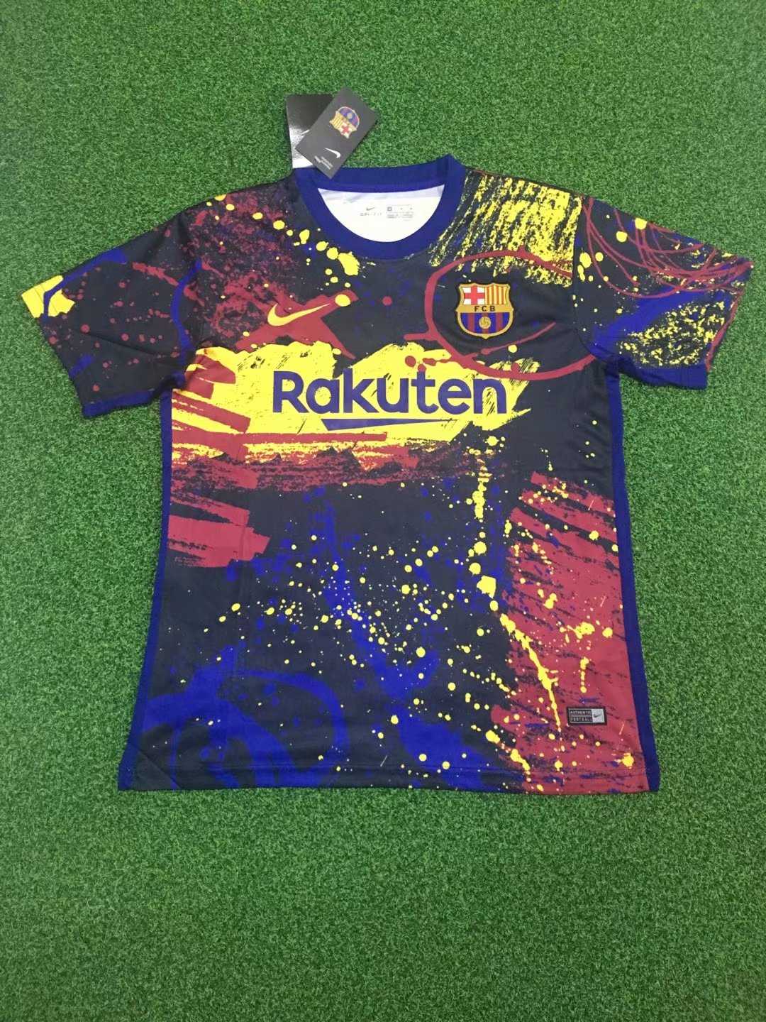 2020/21 Barcelona Camouflage Mens Soccer Traning Jersey