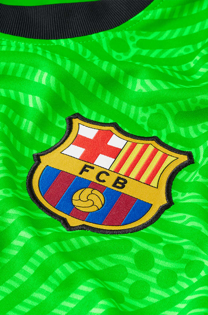 2020/21 Barcelona Goalkeeper Green Mens Soccer Jersey Replica 
