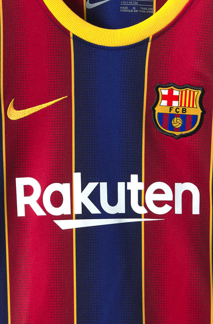 2020/21 Barcelona Home Kids Soccer Kit(Jersey+Shorts)
