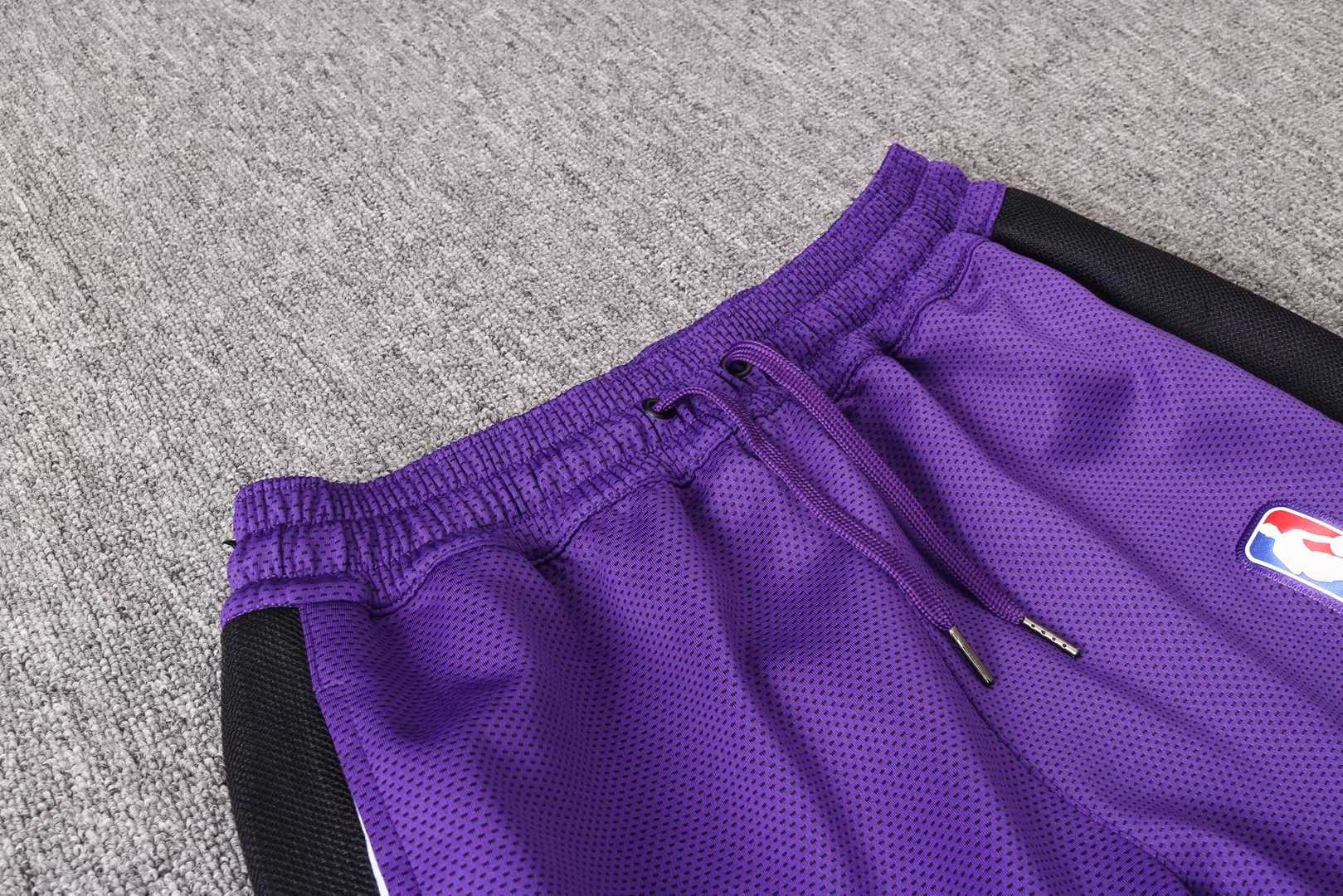 2020/21 LA Lakers Hoodie Purple Mens Soccer Training Suit(Jacket + Pants)