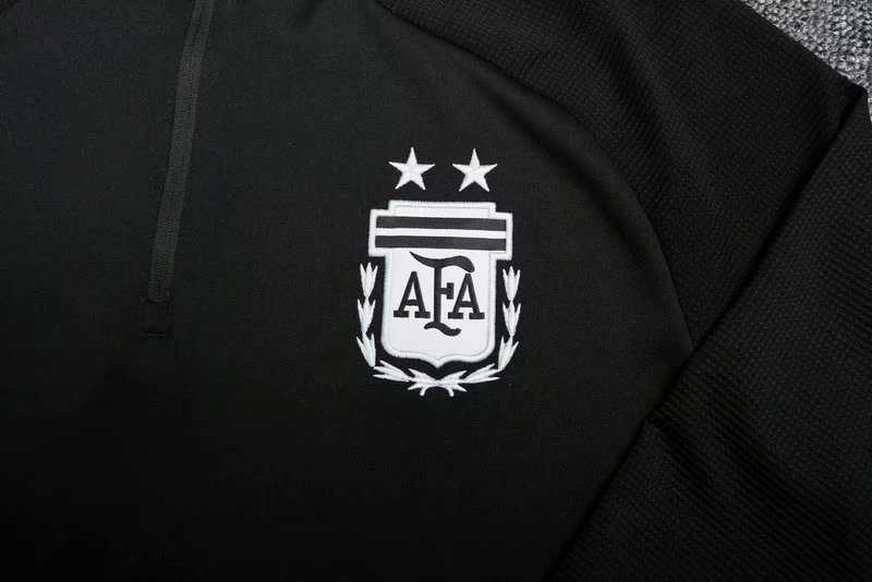 2019/20 Argentina Black Mens Soccer Training Suit(Sweater + Pants)