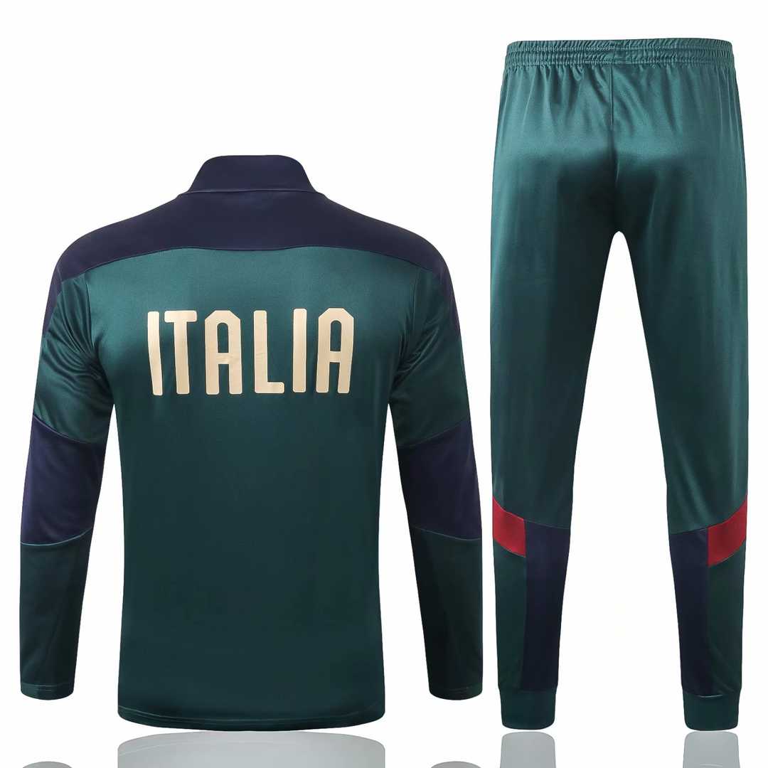 2019/20 Italy Green Mens Soccer Training Suit(Sweater + Pants)